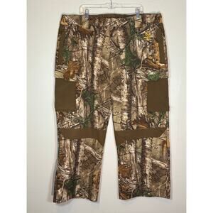 Realtree Xtra Camo Cargo Hunting‎ Pants Mens 2XL 50-52 Brown Green RN52469